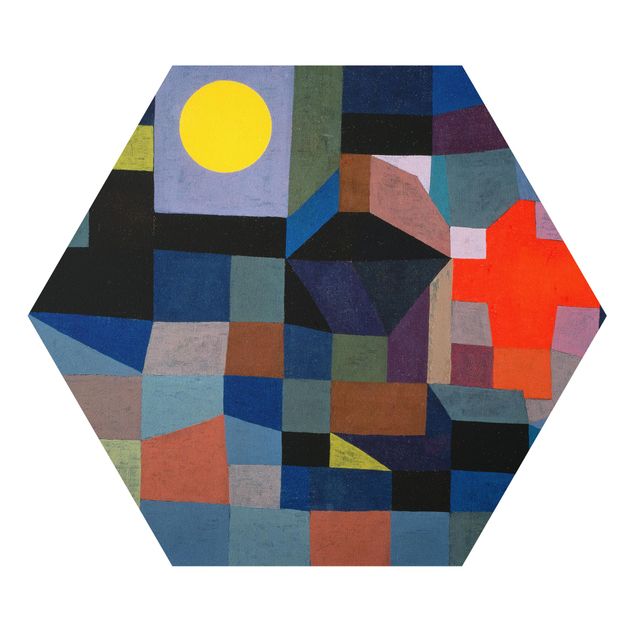 Paul Klee Bilder Paul Klee - Feuer bei Vollmond