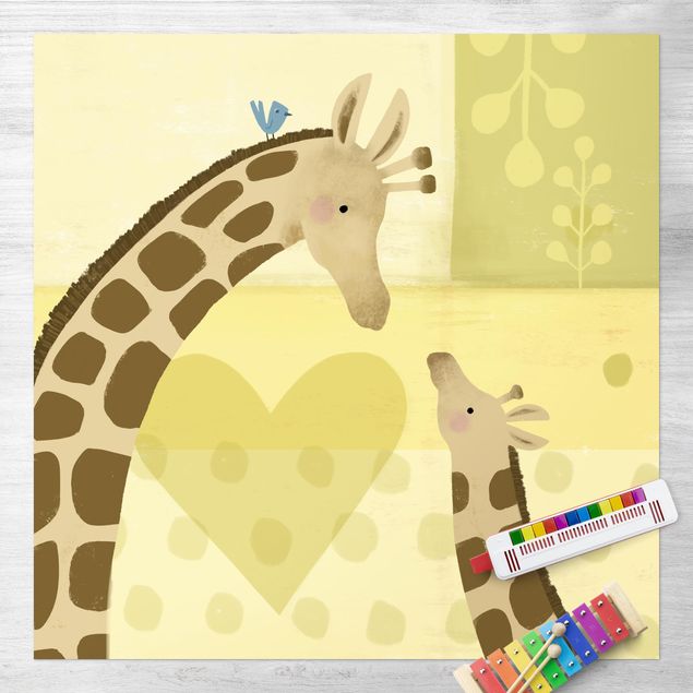 Aussen Teppich Mama und ich - Giraffen