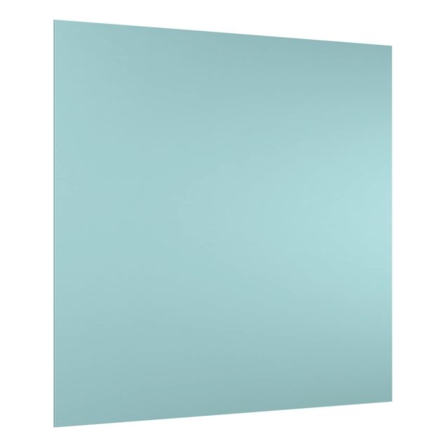 Glas Spritzschutz - Pastelltürkis - Quadrat - 1:1