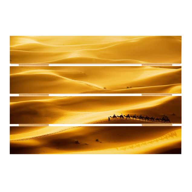 Holzbild - Golden Dunes - Querformat 2:3