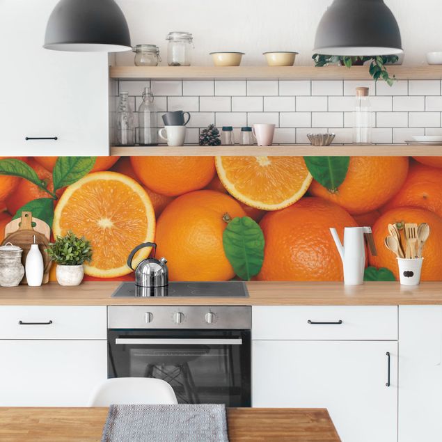 Küchenrückwand - Saftige Orangen