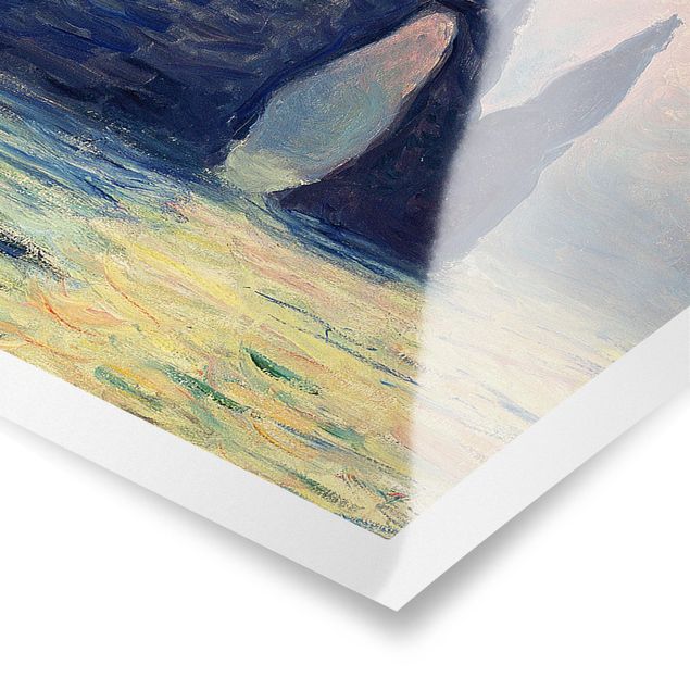 Wandbilder Claude Monet - Felsen Sonnenuntergang
