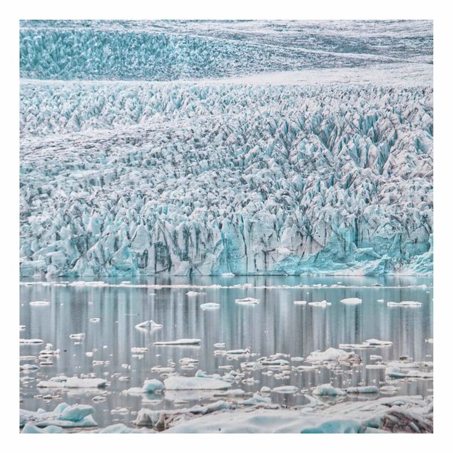 Alu-Dibond - Gletscher auf Island - Quadrat
