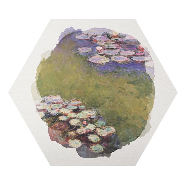 Kunstkopie Wasserfarben - Claude Monet - Seerosen