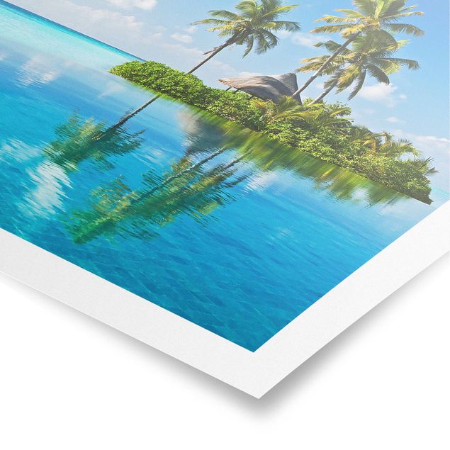 Poster - Tropisches Paradies - Quadrat 1:1