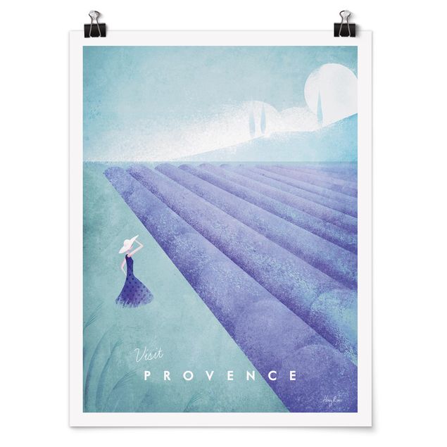 Retro Poster  Reiseposter - Provence