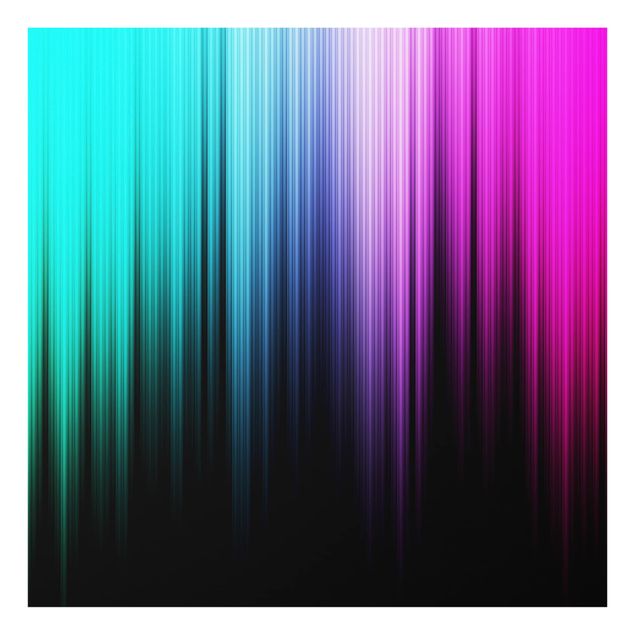 Glas Spritzschutz - Rainbow Display - Quadrat - 1:1