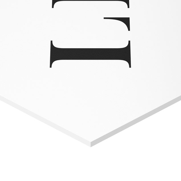 Hexagon Bild Forex 2-teilig - Buchstaben LIVE Schwarz Set I