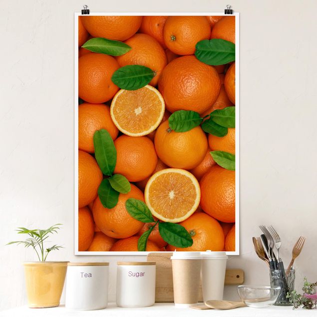Bilder für die Wand Saftige Orangen
