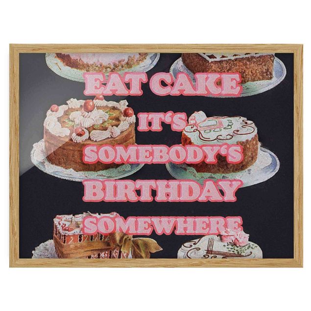 Schöne Wandbilder Eat Cake It's Birthday