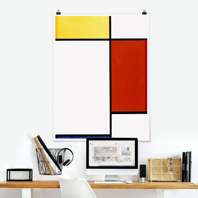 Abstrakte Kunst Bilder Piet Mondrian - Komposition I