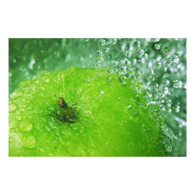 Spritzschutz Glas - Green Apple - Querformat - 3:2