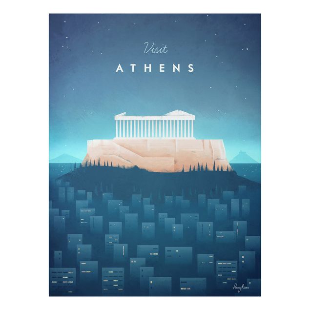 Schöne Wandbilder Reiseposter - Athen