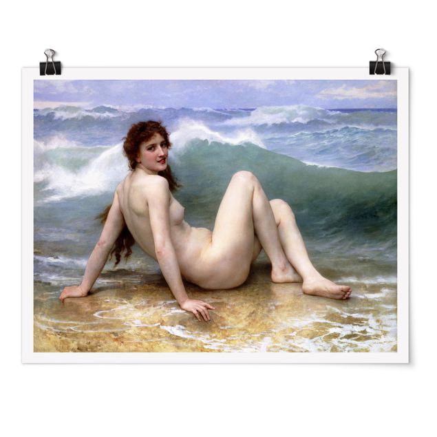 Poster William Adolphe Bouguereau - Die Welle