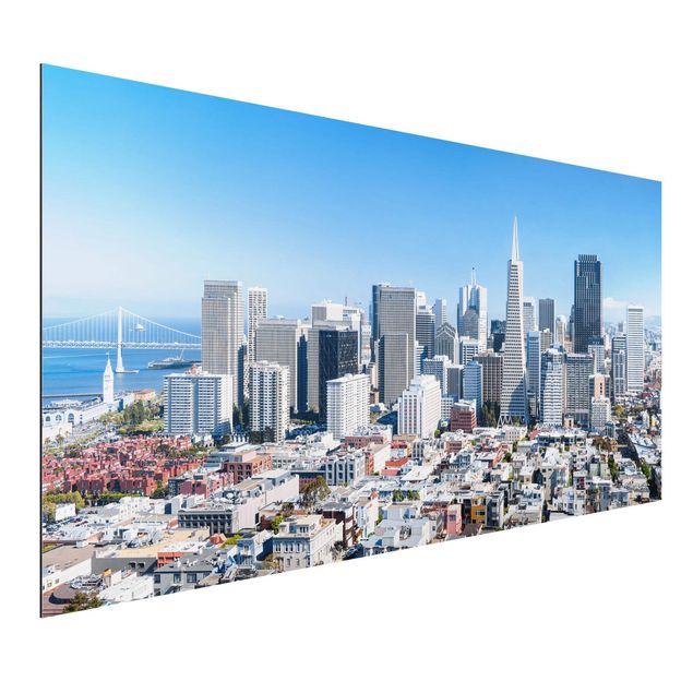 Alu-Dibond - San Francisco Skyline - Hochformat