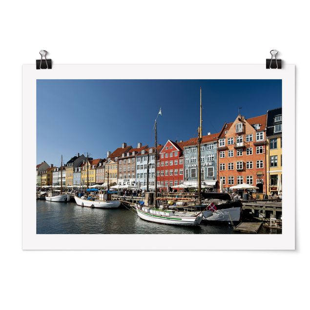 Poster - Hafen in Kopenhagen - Querformat 2:3