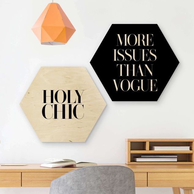 Moderne Holzbilder Holy Chic & Vogue