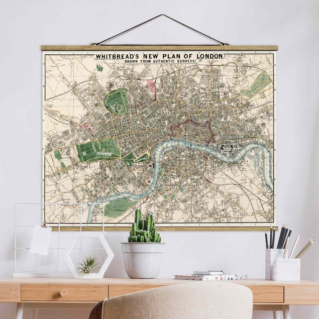 Bilder für die Wand Vintage Stadtplan London