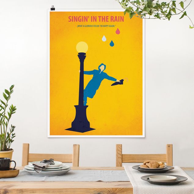 Poster Illustration Filmposter Singing in the rain