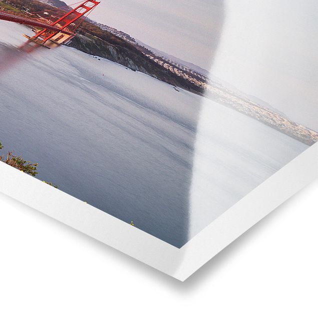 Poster - Golden Gate Bridge in San Francisco - Panorama Querformat