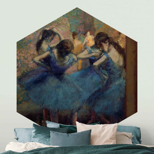 Tapeten modern Edgar Degas - Blaue Tänzerinnen