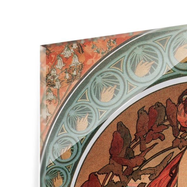 Kunstdrucke Alfons Mucha - Vier Künste - Die Musik