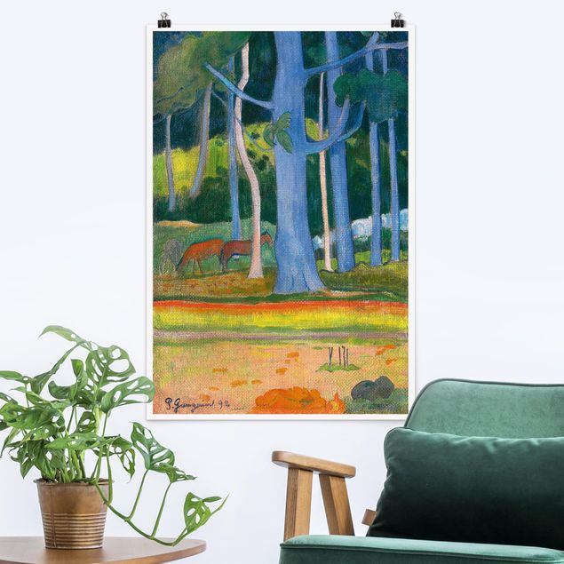 Impressionismus Bilder Paul Gauguin - Waldlandschaft