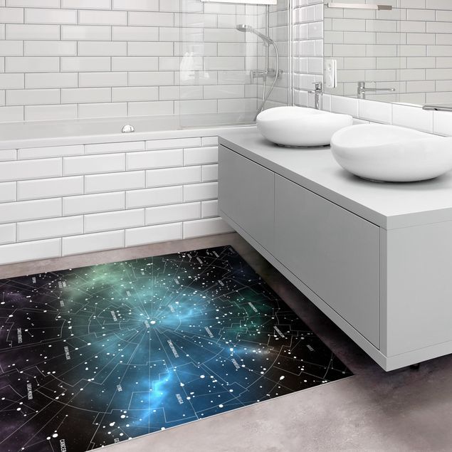 Teppiche Sternbilder Karte Galaxienebel