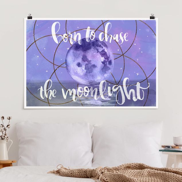 Sprüche Poster Mond-Kind - Moonlight