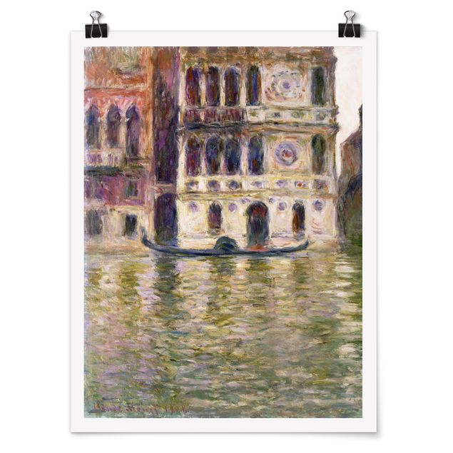 Städteposter Claude Monet - Palazzo Dario