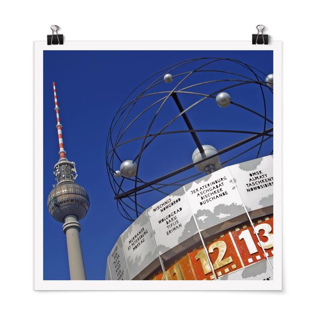 Poster - Berlin Alexanderplatz - Quadrat 1:1