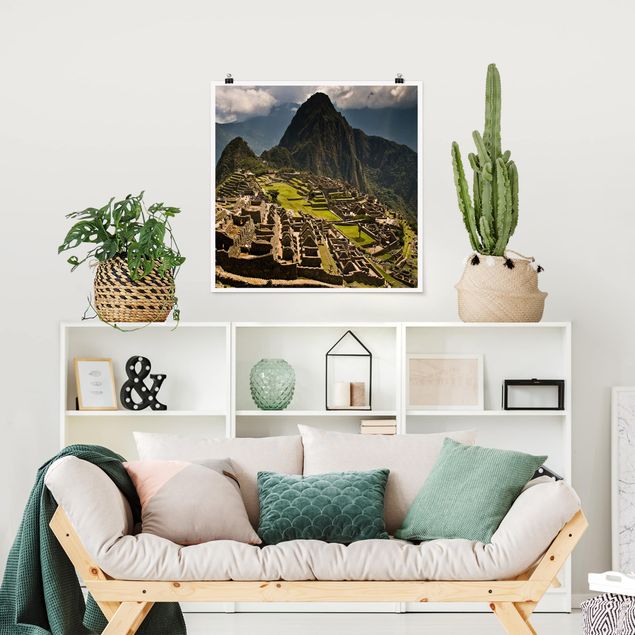 Poster Landschaft Machu Picchu