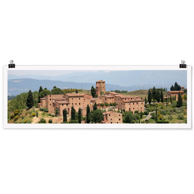 Poster - Charming Tuscany - Panorama Querformat
