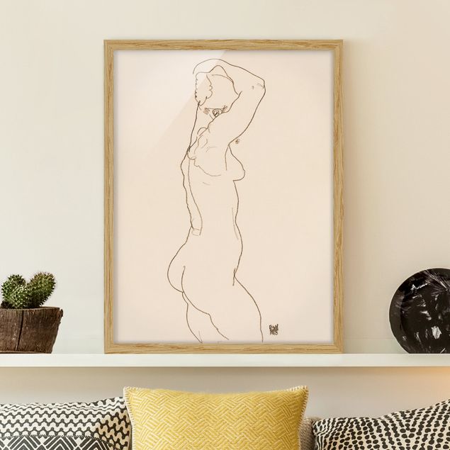 Wandbilder abstrakt Egon Schiele - Weiblicher Akt