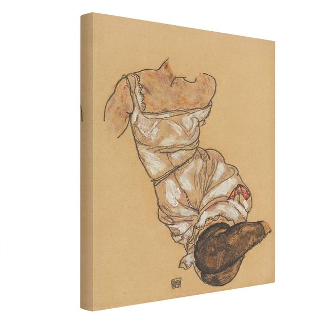 Bilder für die Wand Egon Schiele - Weiblicher Torso in Unterwäsche
