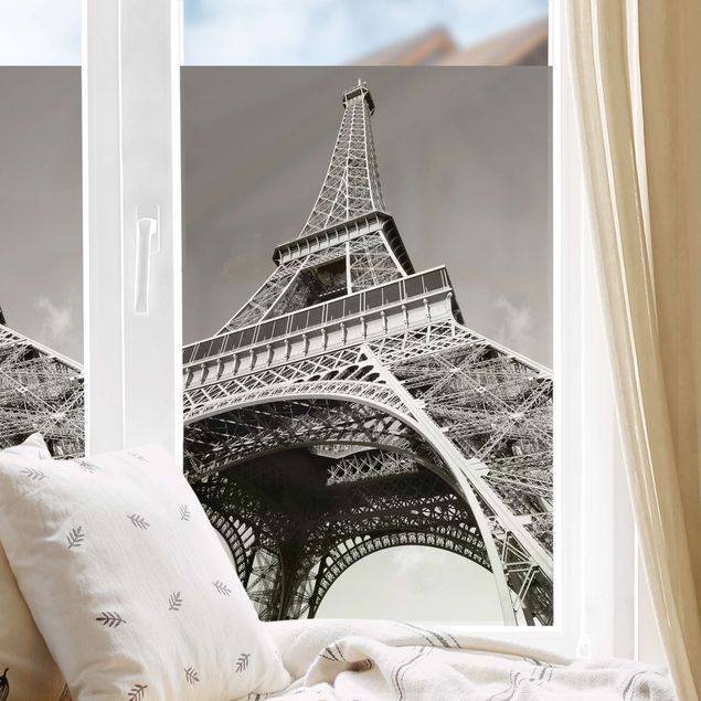Fensterfolie Farbig Eiffelturm