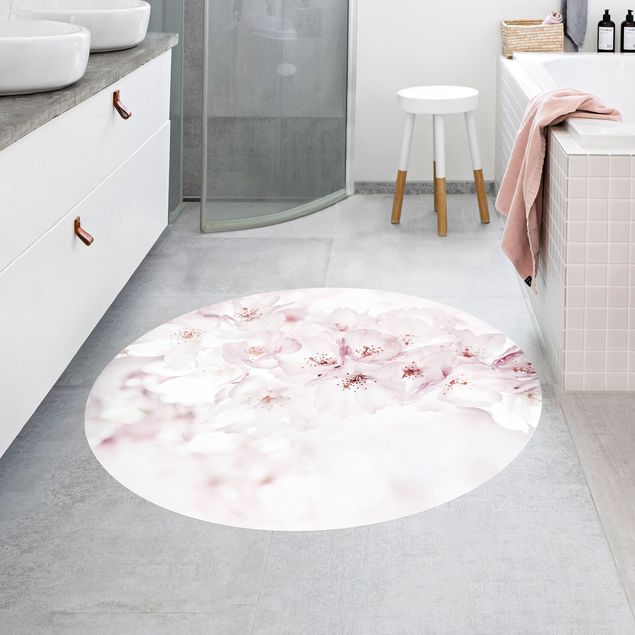 Moderner Teppich Ein Kirschblütenhauch