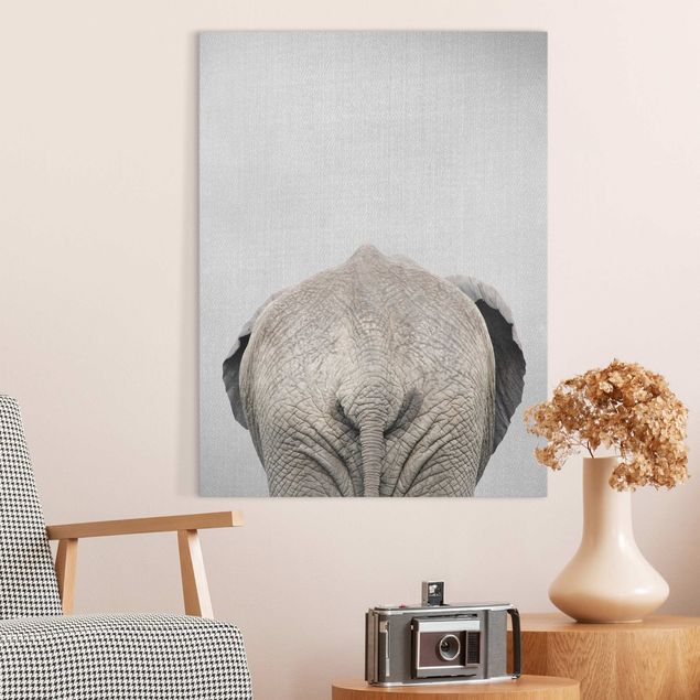 Wandbilder XXL Elefant von hinten