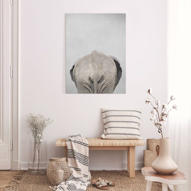 Wandbilder Tiere Elefant von hinten