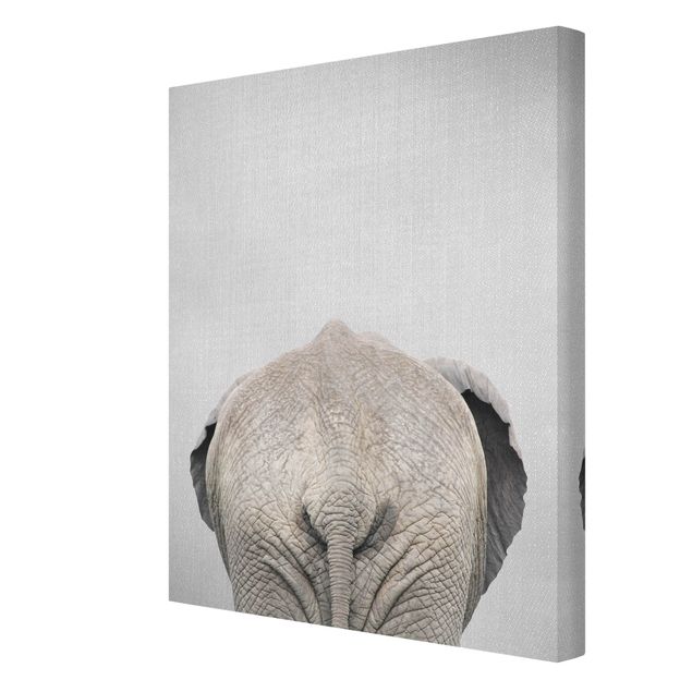 Wandbilder Wohnzimmer modern Elefant von hinten