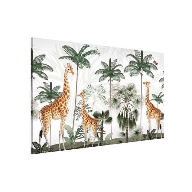 Wandbilder Tiere Eleganz der Giraffen im Dschungel