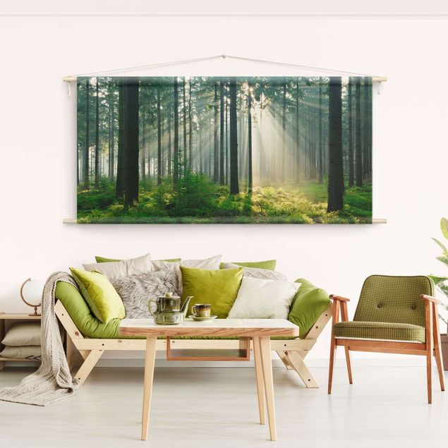 Wandtuch Wald Enlightened Forest