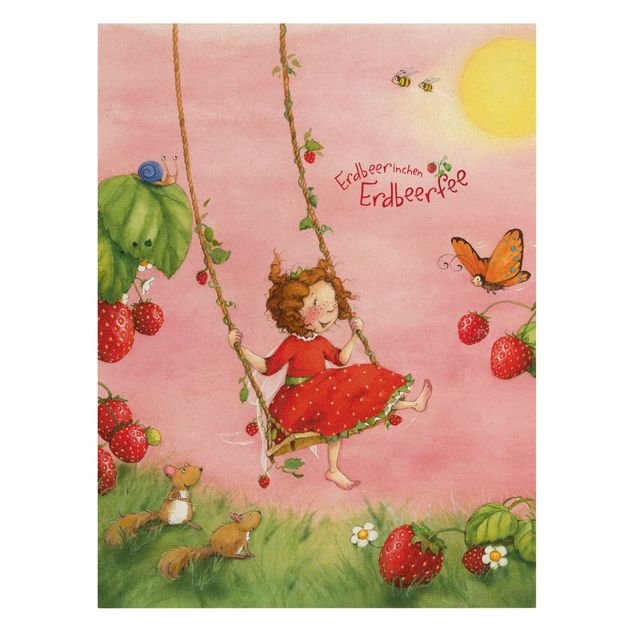 Schöne Wandbilder Erdbeerinchen Erdbeerfee - Baumschaukel