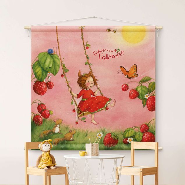 Wandbilder Tiere Erdbeerinchen Erdbeerfee - Baumschaukel