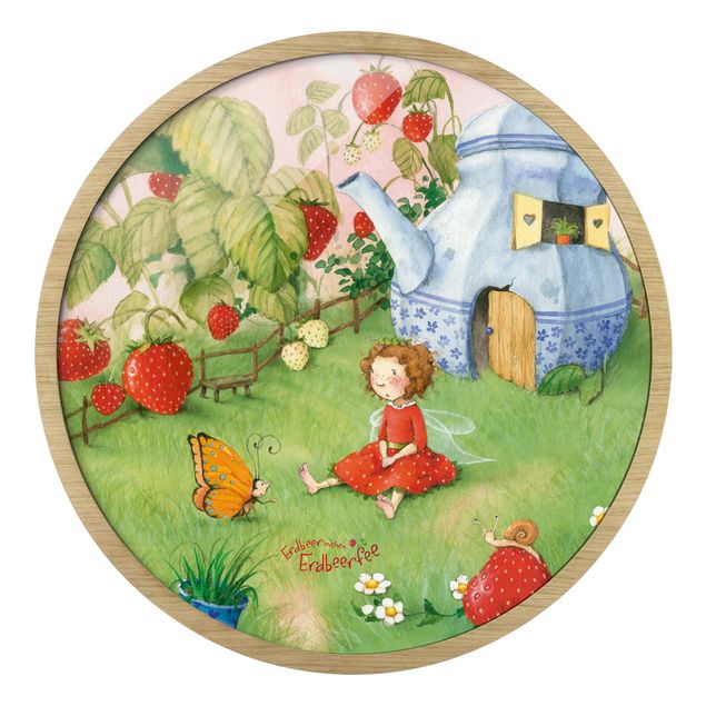 Schöne Wandbilder Erdbeerinchen Erdbeerfee - Im Garten