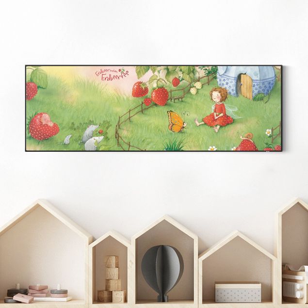 Wandbilder Tiere Erdbeerinchen Erdbeerfee - Im Garten