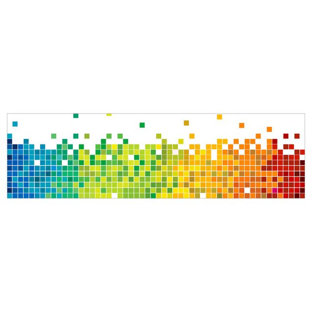 Selbstklebende Folie Pixel-Regenbogen