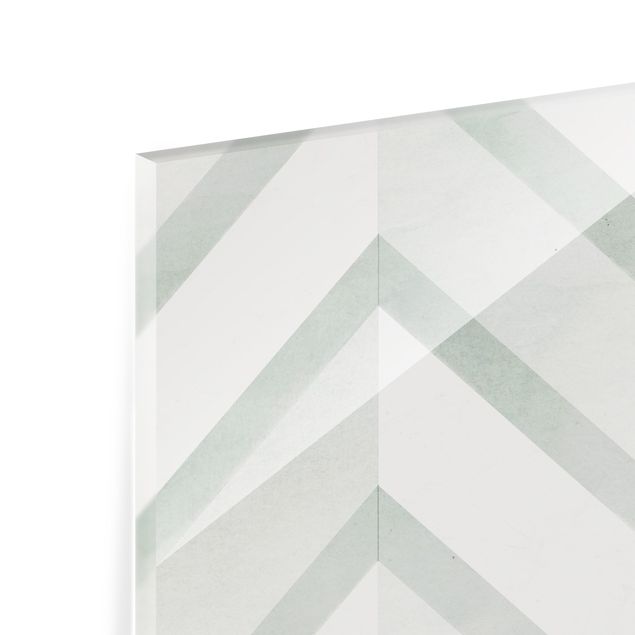Spritzschutz Glas - Muster aus Meeresglas - Quadrat 1:1