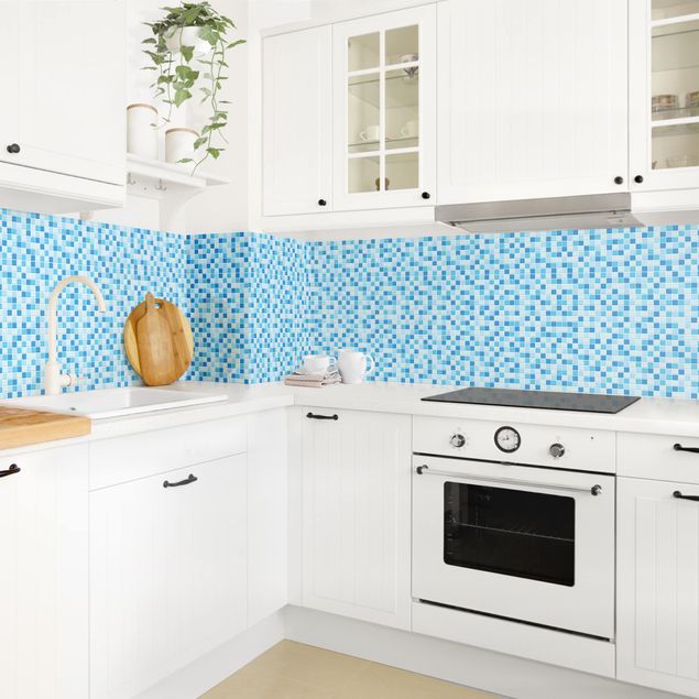 Küchenrückwand Muster Mosaikfliesen Meeresrauschen