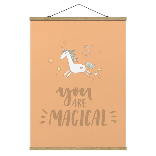 Stoffbilder zum Aufhängen You are magical Unicorn